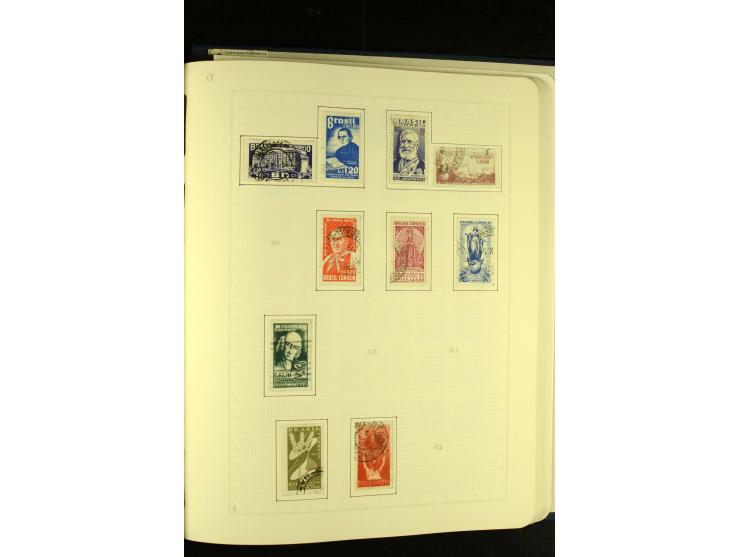 1844/1968, gestempelte Sammlung mit besseren Werten und Blocks auf selbstgestalteten Blättern im Album