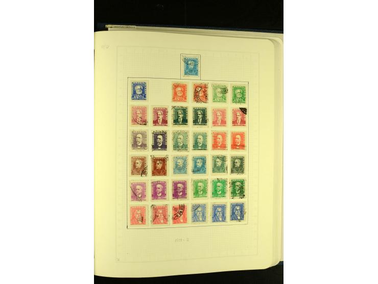 1844/1968, gestempelte Sammlung mit besseren Werten und Blocks auf selbstgestalteten Blättern im Album