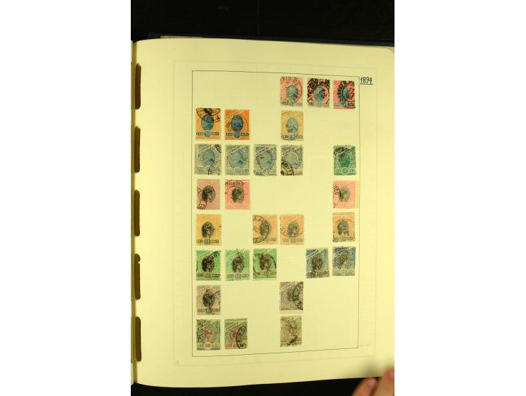 1844/1968, gestempelte Sammlung mit besseren Werten und Blocks auf selbstgestalteten Blättern im Album