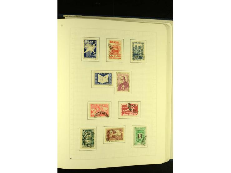 1844/1968, gestempelte Sammlung mit besseren Werten und Blocks auf selbstgestalteten Blättern im Album