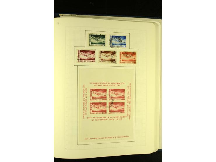 1844/1968, gestempelte Sammlung mit besseren Werten und Blocks auf selbstgestalteten Blättern im Album