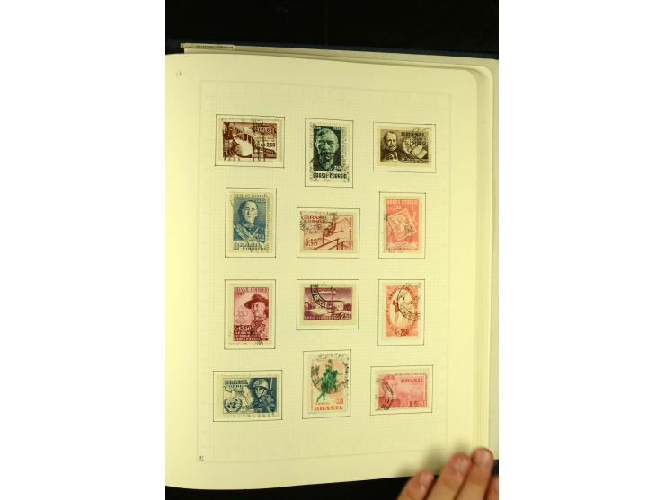 1844/1968, gestempelte Sammlung mit besseren Werten und Blocks auf selbstgestalteten Blättern im Album
