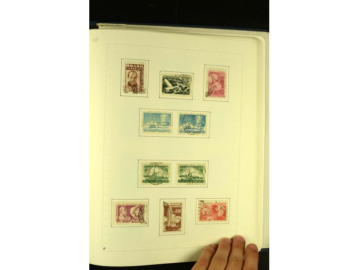 1844/1968, gestempelte Sammlung mit besseren Werten und Blocks auf selbstgestalteten Blättern im Album