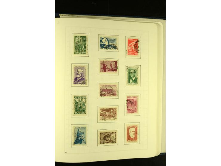 1844/1968, gestempelte Sammlung mit besseren Werten und Blocks auf selbstgestalteten Blättern im Album