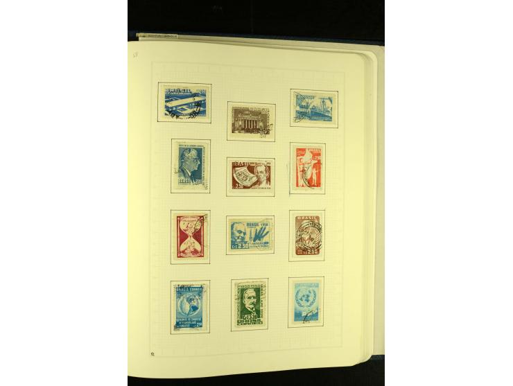 1844/1968, gestempelte Sammlung mit besseren Werten und Blocks auf selbstgestalteten Blättern im Album