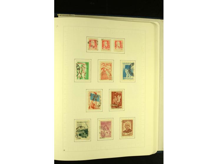 1844/1968, gestempelte Sammlung mit besseren Werten und Blocks auf selbstgestalteten Blättern im Album