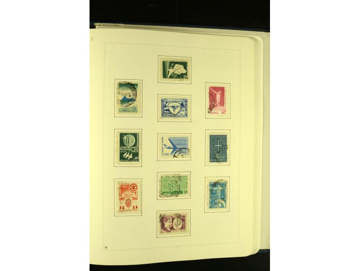 1844/1968, gestempelte Sammlung mit besseren Werten und Blocks auf selbstgestalteten Blättern im Album