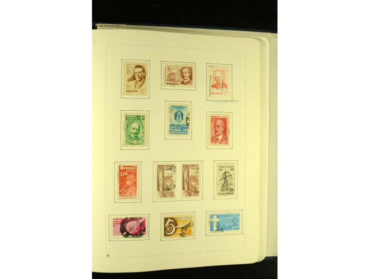 1844/1968, gestempelte Sammlung mit besseren Werten und Blocks auf selbstgestalteten Blättern im Album