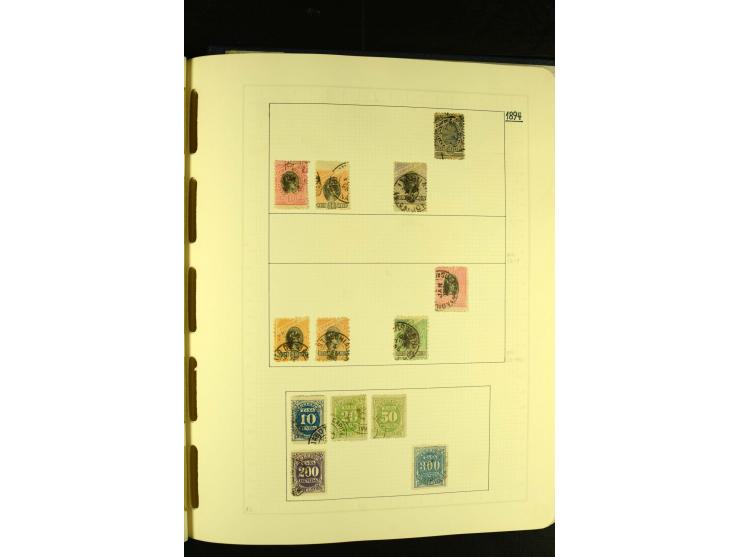 1844/1968, gestempelte Sammlung mit besseren Werten und Blocks auf selbstgestalteten Blättern im Album
