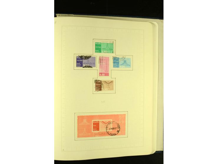 1844/1968, gestempelte Sammlung mit besseren Werten und Blocks auf selbstgestalteten Blättern im Album