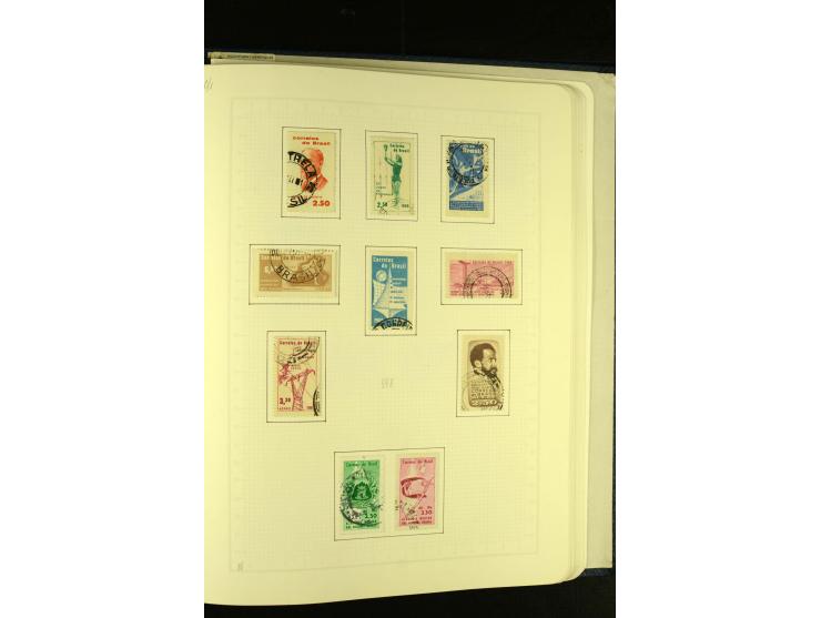 1844/1968, gestempelte Sammlung mit besseren Werten und Blocks auf selbstgestalteten Blättern im Album