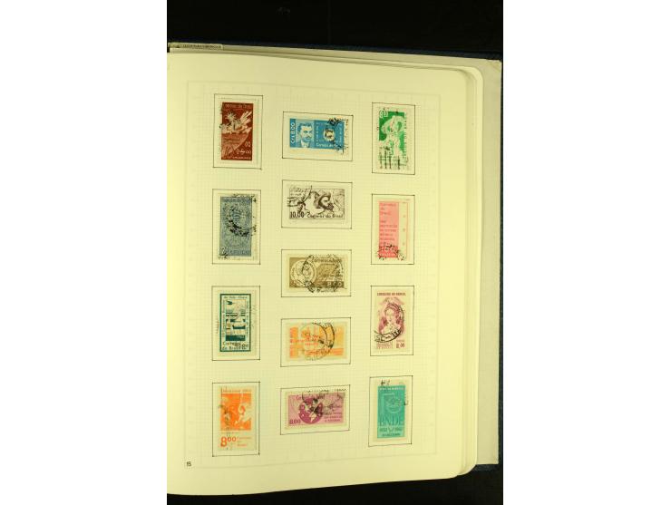1844/1968, gestempelte Sammlung mit besseren Werten und Blocks auf selbstgestalteten Blättern im Album