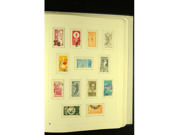 1844/1968, gestempelte Sammlung mit besseren Werten und Blocks auf selbstgestalteten Blättern im Album