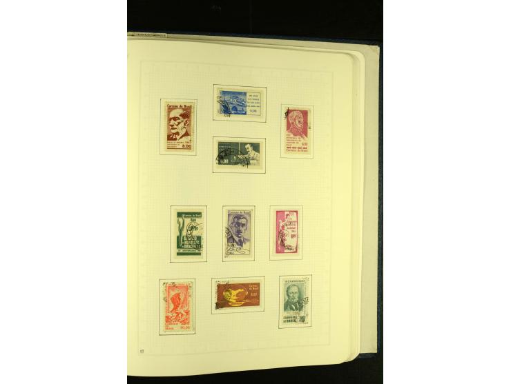 1844/1968, gestempelte Sammlung mit besseren Werten und Blocks auf selbstgestalteten Blättern im Album