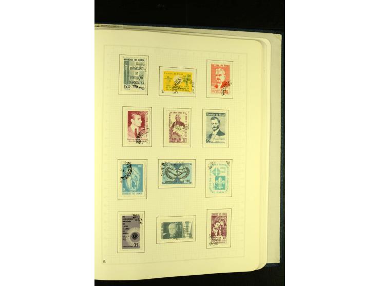 1844/1968, gestempelte Sammlung mit besseren Werten und Blocks auf selbstgestalteten Blättern im Album