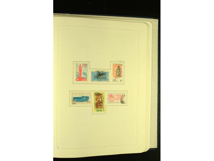1844/1968, gestempelte Sammlung mit besseren Werten und Blocks auf selbstgestalteten Blättern im Album