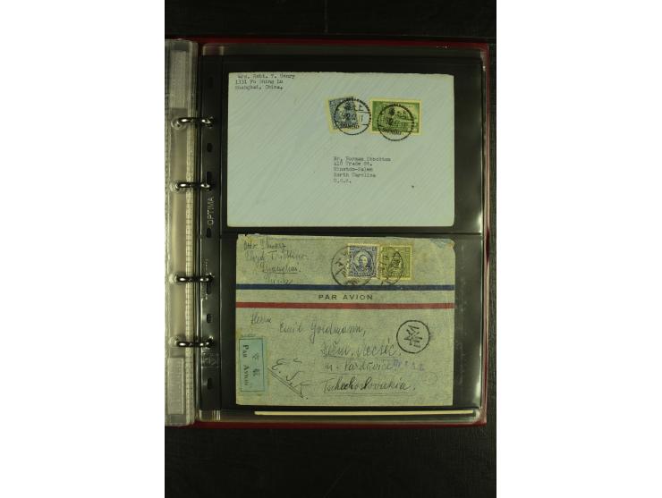 1913/48 (ca.), 85 Briefe und Karten, dabei Reco, Luftpost, viel nach USA und CSR gelaufen