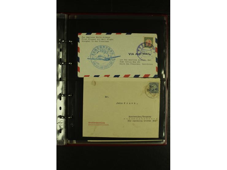 1913/48 (ca.), 85 Briefe und Karten, dabei Reco, Luftpost, viel nach USA und CSR gelaufen