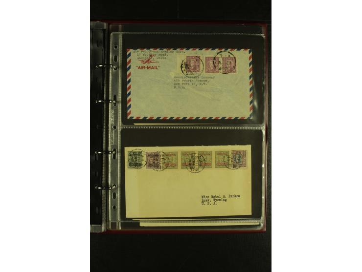 1913/48 (ca.), 85 Briefe und Karten, dabei Reco, Luftpost, viel nach USA und CSR gelaufen