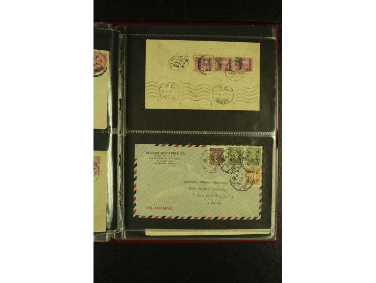 1913/48 (ca.), 85 Briefe und Karten, dabei Reco, Luftpost, viel nach USA und CSR gelaufen