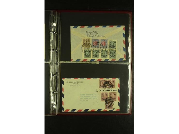 1913/48 (ca.), 85 Briefe und Karten, dabei Reco, Luftpost, viel nach USA und CSR gelaufen