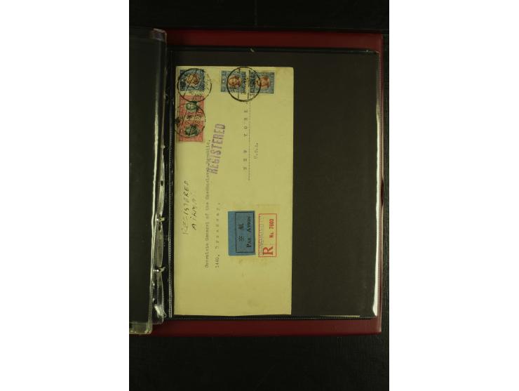 1913/48 (ca.), 85 Briefe und Karten, dabei Reco, Luftpost, viel nach USA und CSR gelaufen