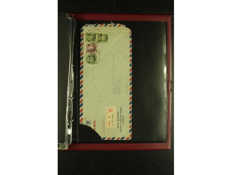 1913/48 (ca.), 85 Briefe und Karten, dabei Reco, Luftpost, viel nach USA und CSR gelaufen