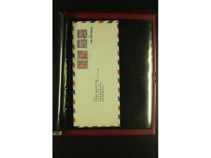 1913/48 (ca.), 85 Briefe und Karten, dabei Reco, Luftpost, viel nach USA und CSR gelaufen