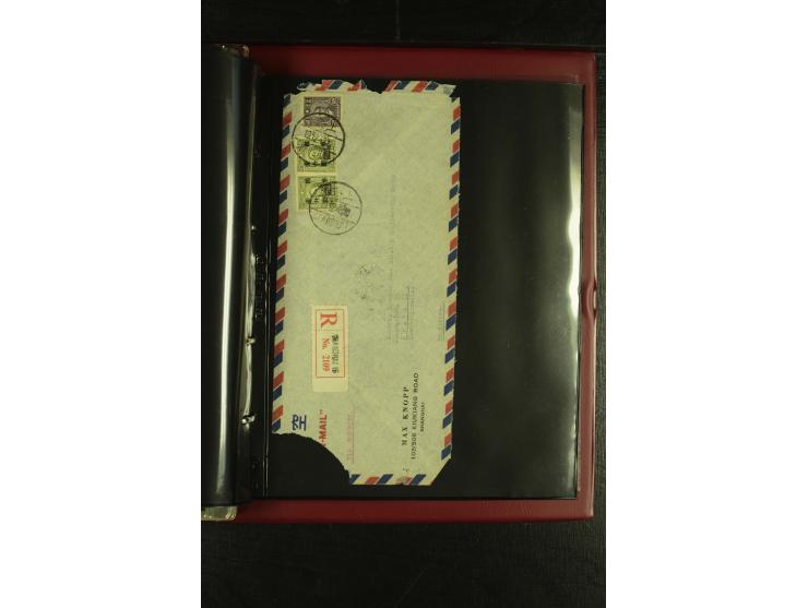 1913/48 (ca.), 85 Briefe und Karten, dabei Reco, Luftpost, viel nach USA und CSR gelaufen