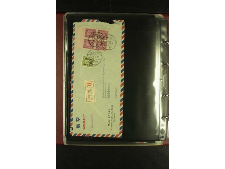 1913/48 (ca.), 85 Briefe und Karten, dabei Reco, Luftpost, viel nach USA und CSR gelaufen