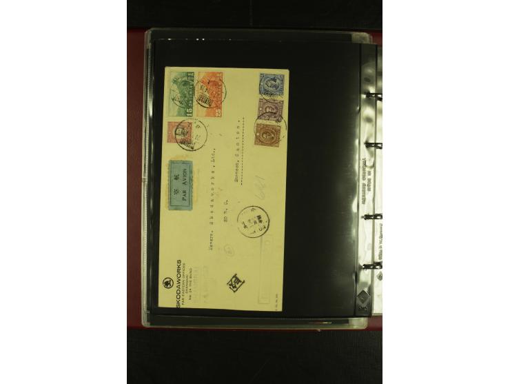 1913/48 (ca.), 85 Briefe und Karten, dabei Reco, Luftpost, viel nach USA und CSR gelaufen