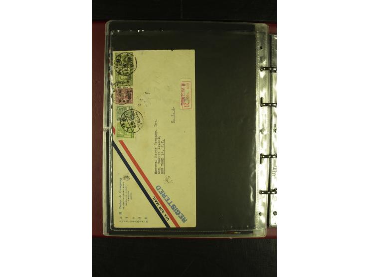 1913/48 (ca.), 85 Briefe und Karten, dabei Reco, Luftpost, viel nach USA und CSR gelaufen
