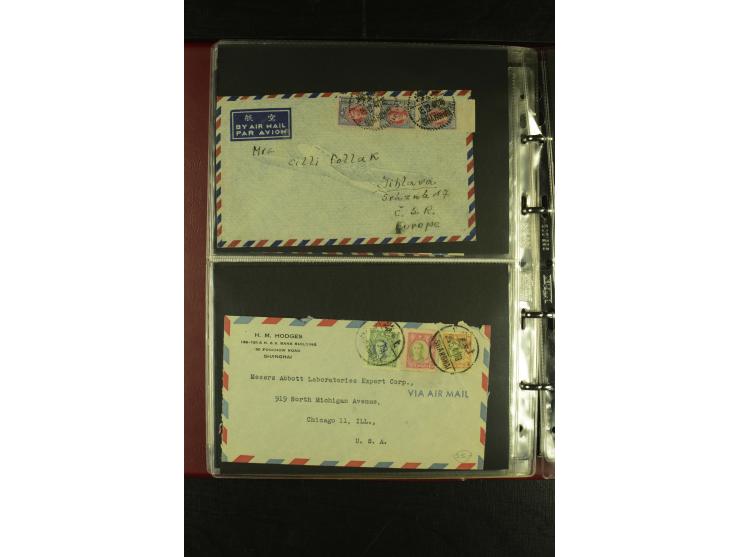 1913/48 (ca.), 85 Briefe und Karten, dabei Reco, Luftpost, viel nach USA und CSR gelaufen
