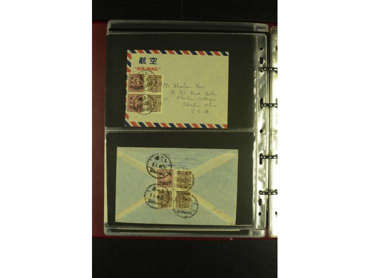 1913/48 (ca.), 85 Briefe und Karten, dabei Reco, Luftpost, viel nach USA und CSR gelaufen