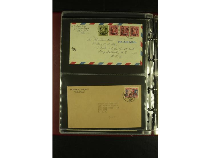 1913/48 (ca.), 85 Briefe und Karten, dabei Reco, Luftpost, viel nach USA und CSR gelaufen