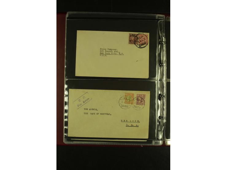 1913/48 (ca.), 85 Briefe und Karten, dabei Reco, Luftpost, viel nach USA und CSR gelaufen