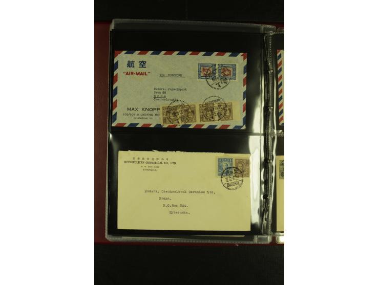 1913/48 (ca.), 85 Briefe und Karten, dabei Reco, Luftpost, viel nach USA und CSR gelaufen