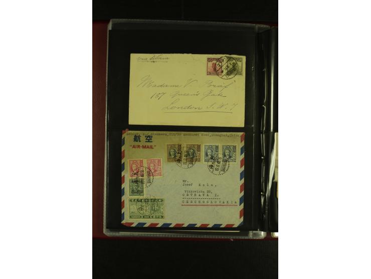 1913/48 (ca.), 85 Briefe und Karten, dabei Reco, Luftpost, viel nach USA und CSR gelaufen