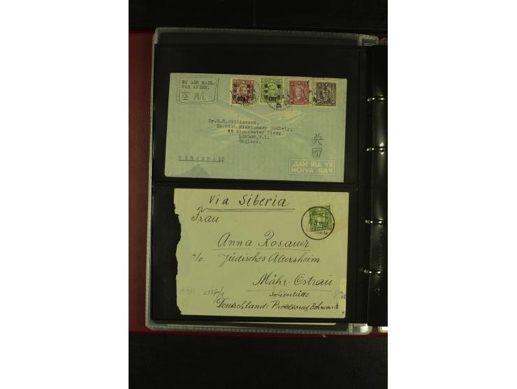 1913/48 (ca.), 85 Briefe und Karten, dabei Reco, Luftpost, viel nach USA und CSR gelaufen