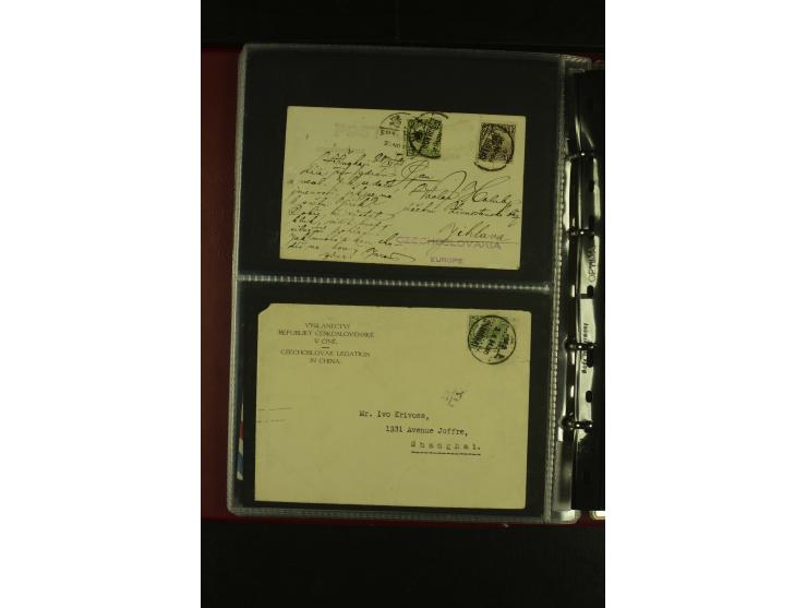 1913/48 (ca.), 85 Briefe und Karten, dabei Reco, Luftpost, viel nach USA und CSR gelaufen