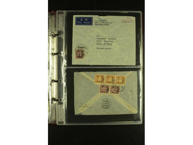 1913/48 (ca.), 85 Briefe und Karten, dabei Reco, Luftpost, viel nach USA und CSR gelaufen