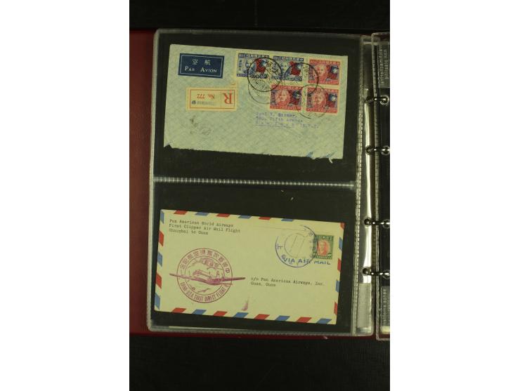 1913/48 (ca.), 85 Briefe und Karten, dabei Reco, Luftpost, viel nach USA und CSR gelaufen