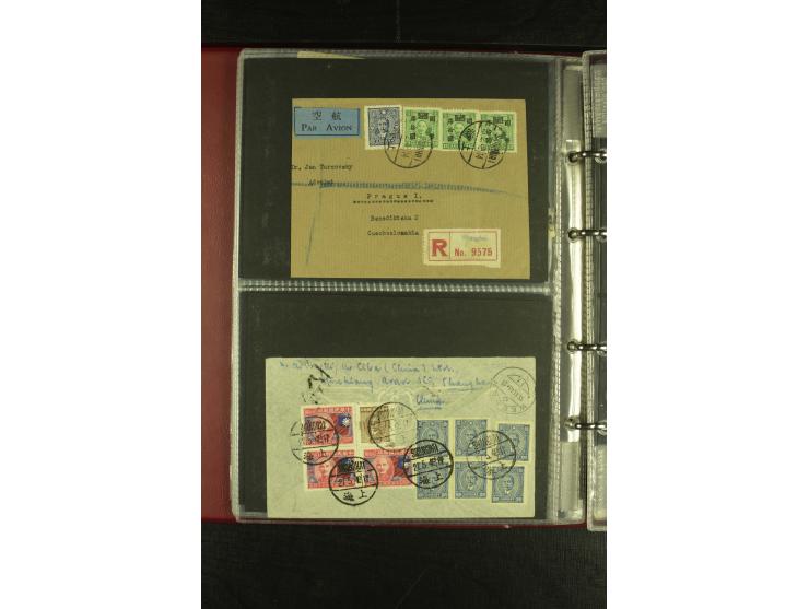 1913/48 (ca.), 85 Briefe und Karten, dabei Reco, Luftpost, viel nach USA und CSR gelaufen