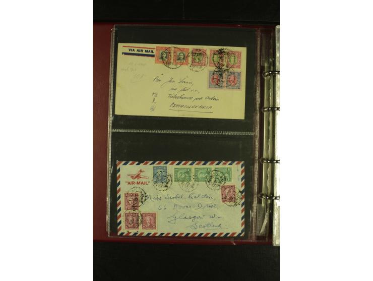 1913/48 (ca.), 85 Briefe und Karten, dabei Reco, Luftpost, viel nach USA und CSR gelaufen