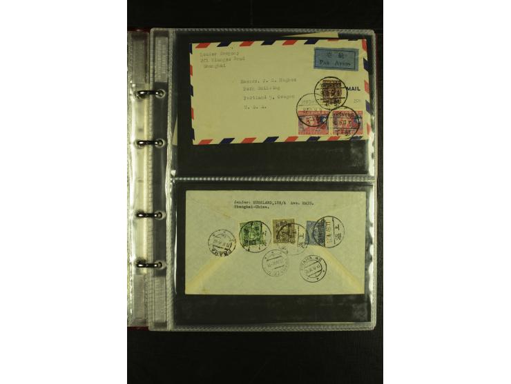 1913/48 (ca.), 85 Briefe und Karten, dabei Reco, Luftpost, viel nach USA und CSR gelaufen