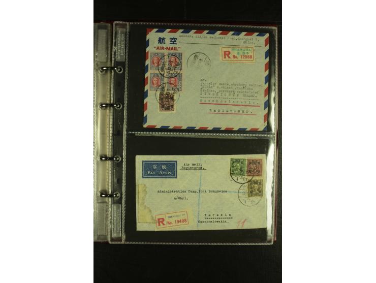 1913/48 (ca.), 85 Briefe und Karten, dabei Reco, Luftpost, viel nach USA und CSR gelaufen