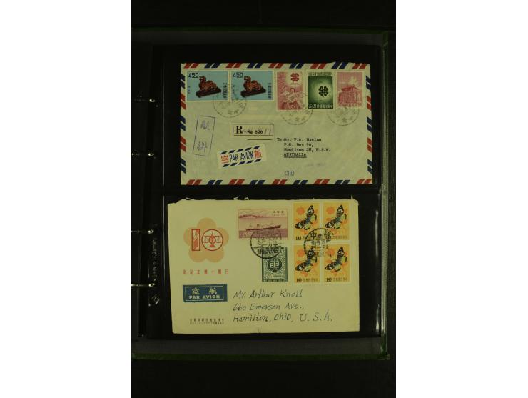 1950/77 (ca.), Partie Briefe und Karten, dabei Reco, Luftpost etc.