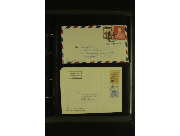 1950/77 (ca.), Partie Briefe und Karten, dabei Reco, Luftpost etc.