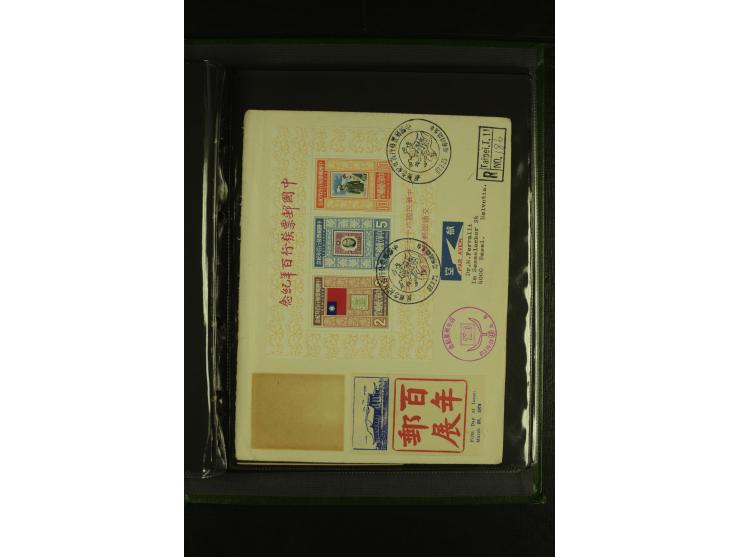 1950/77 (ca.), Partie Briefe und Karten, dabei Reco, Luftpost etc.
