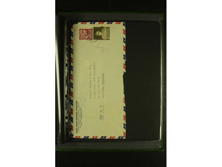 1950/77 (ca.), Partie Briefe und Karten, dabei Reco, Luftpost etc.